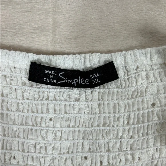 Simplee Eyelet Lace Coquette Cottagecore Romantic maxi dress XL - Picture 2 of 11